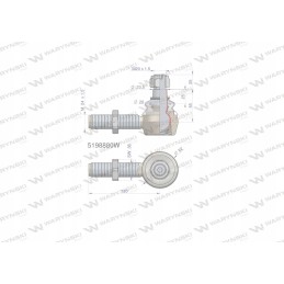 Vairo jungtis 120mm m24x1 5 5198880