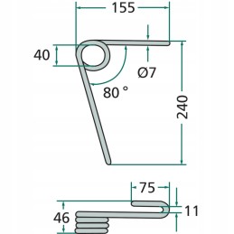 Lemken 3537047 sėjamosios noragai