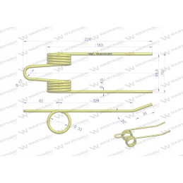 New Holland pikapo spyruoklinis pirštas 80161367