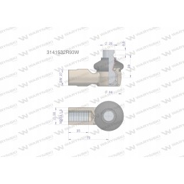 Vairo jungtis 70mm m20x1 5 3141532r93