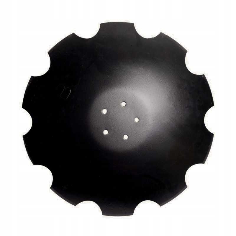 Dantyta plokštė 560 mm x 4 mm 5 skylės su 10 plieninių colių