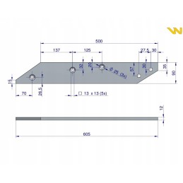 Ploza dešinė po738 unia xl 1116730010 warynski