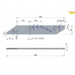 Ploza dešinė po738 unia xl 1116730010 warynski