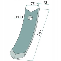Noraginis snapas noragas 285x75 mm farmet 3002317