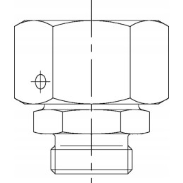 Tiesi jungtis su veržle m22x1 5 15l m12x1 5 6l