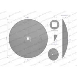 Lygi plokštė 510mm Warynski į 5195510 30