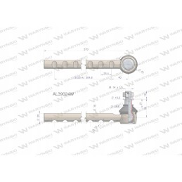 Jungtinis john deere strypo galas 370 mm al39024
