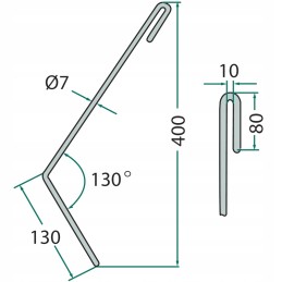 Mega harrow finger II left Amazon 10 st ael