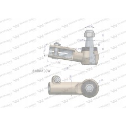 Vairo jungtis 130mm m1 1 8 81864100