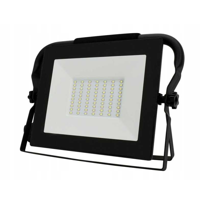 SMD LED prožektorius 50w 6000k 4500lm ip65 juodas p