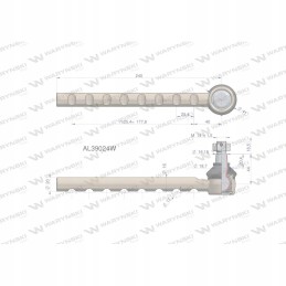 Vairo jungtis 240mm AL39019 Warynski AL3901
