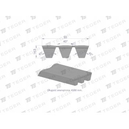 V formos diržas kietas diržas t 653060 0 ap1003653 už cl