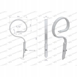 Tiesus prancūziškas spyruoklinis dantis 32x10 Warynski