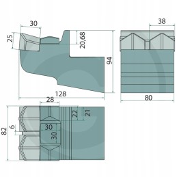 Ištvermingas karbido akmens smulkintuvas 80x128x94m
