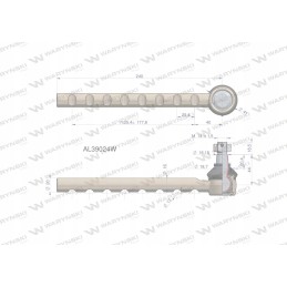 Jungtinis john deere strypo galas 240 mm al39019