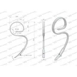 Spyruoklinis dantis 013 32x10 motogeneric