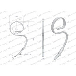 Spyruoklinis dantis 013 32x10 motogeneric