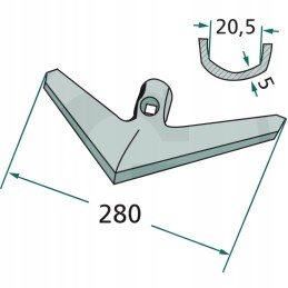 Gesiofoot g28 280x5mm tinkantis varžtas 1801045810
