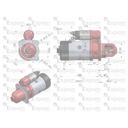 Starteris r10c 24v 4 8 kw sw 400 regeneruotas