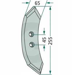 Granito pėdsakų naikintuvas 300 mm 255x65x8 mm m12