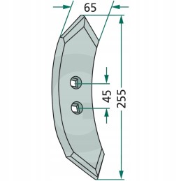 Granito pėdsakų naikintuvas 300 mm 255x65x8 mm m12