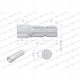 Redukcijos adapterio vidinė anga q 25 mm velenui 1 3 8