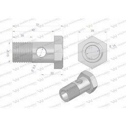 Colinis perpildymo kilpos varžtas g1 2 14 l 42mm