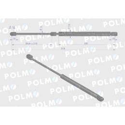 Galinio lango pavara l max 519mm 65419004 0 920