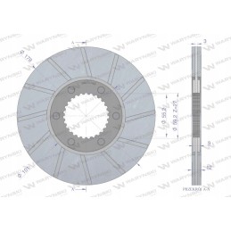 Stabdžių diskas Renault Warynski 6005007339w