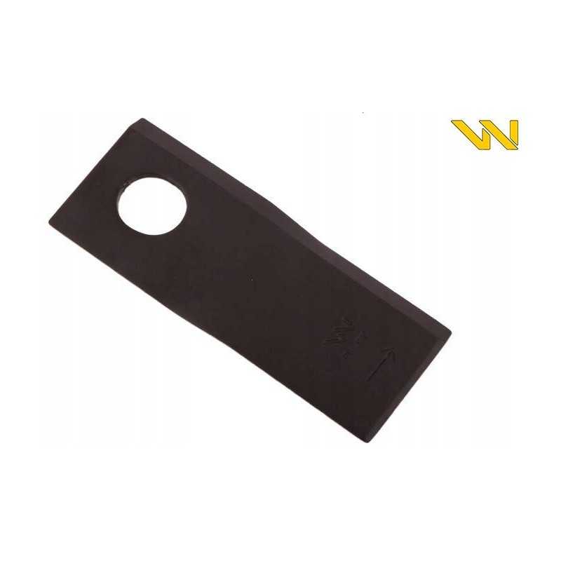 Kairysis vejapjovės peilis 126x48x4mm skylė 20 5x23