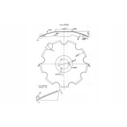 23246102kr dantyta plokštelė 460x4 mm