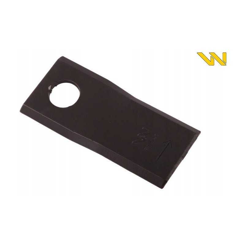 Kairysis vejapjovės peilis 88x40x3mm skylė 16 25