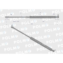 Galinio lango pavara l max 526mm 10368917p zetor