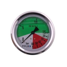 Glicerino manometras m100 0 15 60 bar sriegis g1 4