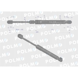 Variklio gaubto pavara l max 320mm 04416543p deut