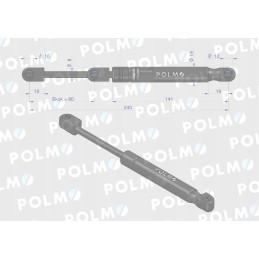 Priekinio stiklo durų lango pavara l max 240mm