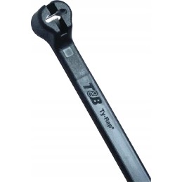 Kabelių raištis 4 8x361 mm juodo nailono nerūdijančio plieno