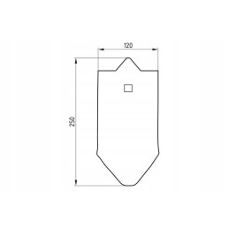 1738050010n noragas 250x120 mm sustiprintas 1 anga