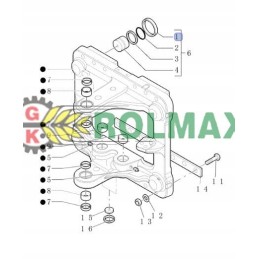 Dangtelis dengia New Holland 85801395 hidroatvartą