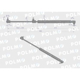 Galinio lango pavara l max 585mm 65417037 massey