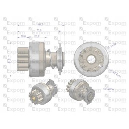 Starterio movos mazgas jcb 16 902 621 roz