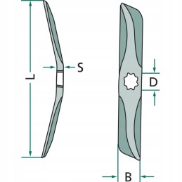 Dešinysis peilis 430 mm Horsch Pronto 00310158