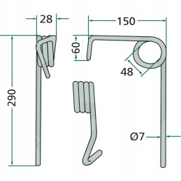 Amazon D7 D8 sėjamosios noragai