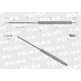 Galinio lango pavara l max 500mm ca287598p masė