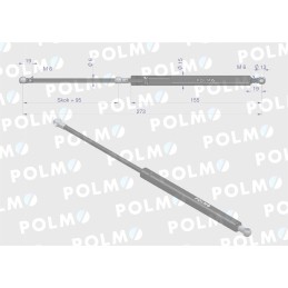Variklis, priekinis stiklas, stoglangis, l max, 273mm x8