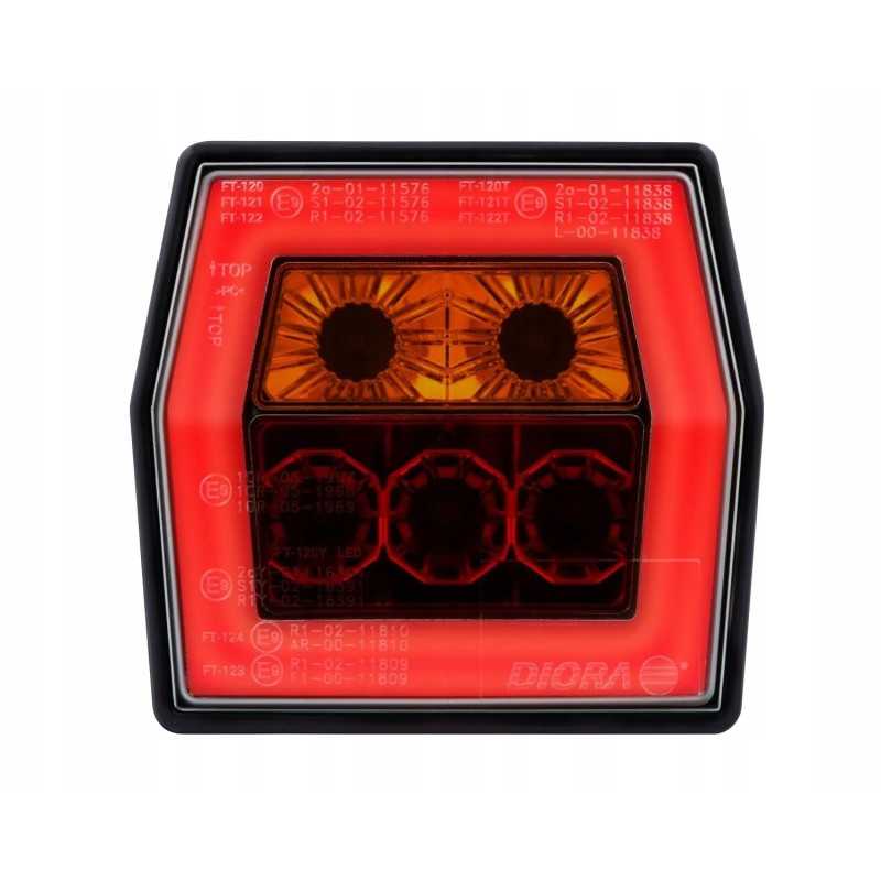 Universalus 3 funkcijų galinis žibintas dio002 LED dio