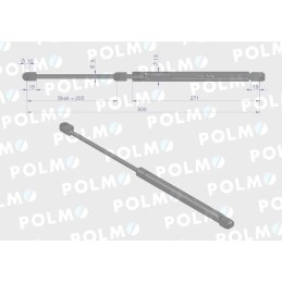 Galinio lango pavara l max 500mm 65499077 fritzm