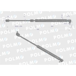 Priekinių galinių durų lango pavara l max 486mm