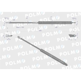 Variklio gaubto pavara l max 305mm 4272076m0p masė