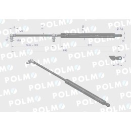 Priekinio stiklo pavara l max 696mm 222114a0p ca